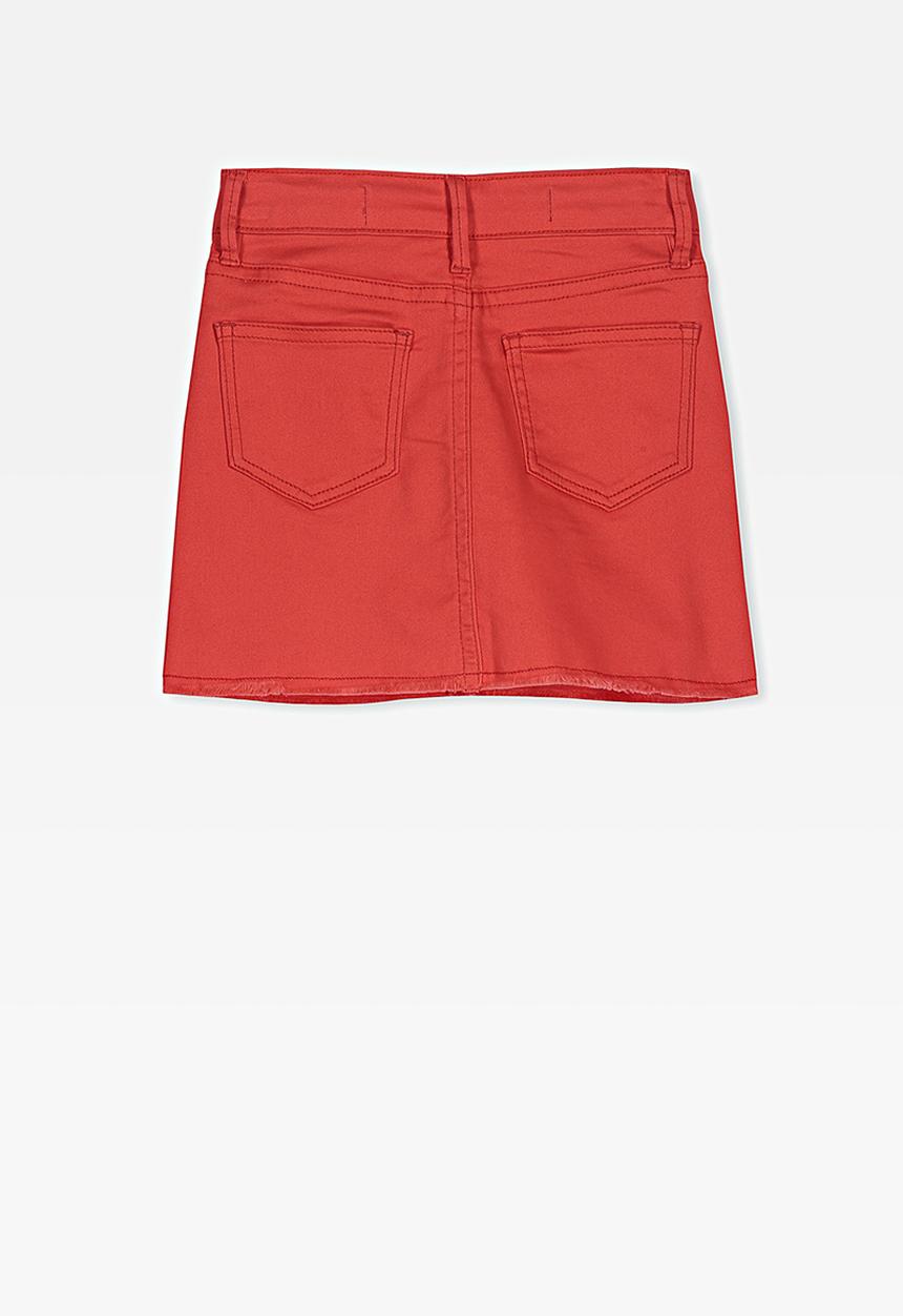 Cotton On - Francie denim skirt - red