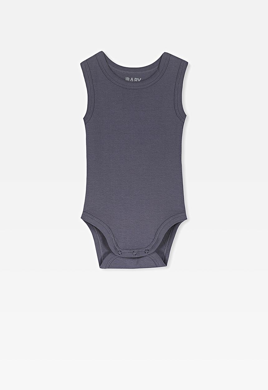 Cotton On - Singlet bubbysuit - indian ink