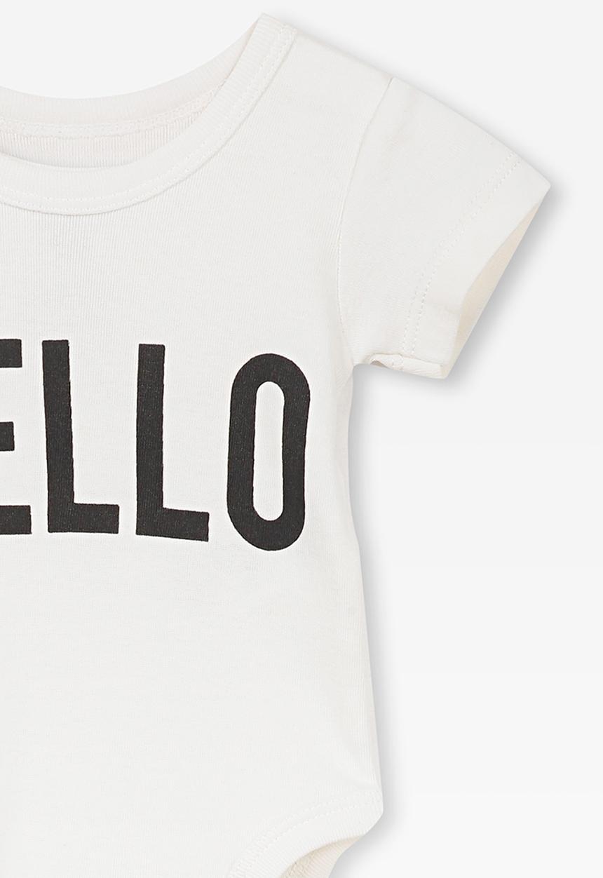 Cotton On - Short sleeve bubbysuit - white