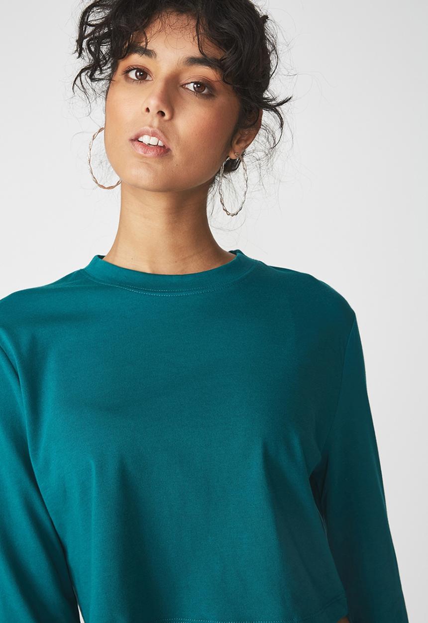 Cotton On - The urban summer long sleeve top - green
