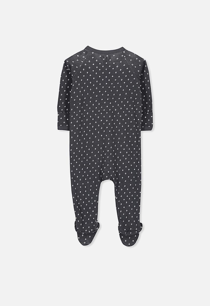 Cotton On - Long sleeve zip through romper - grey