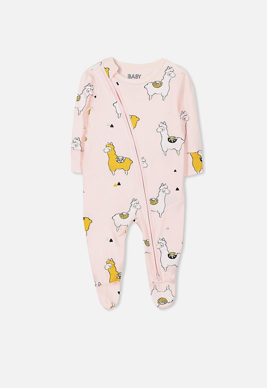 Cotton On - Mini zip through romper - pink