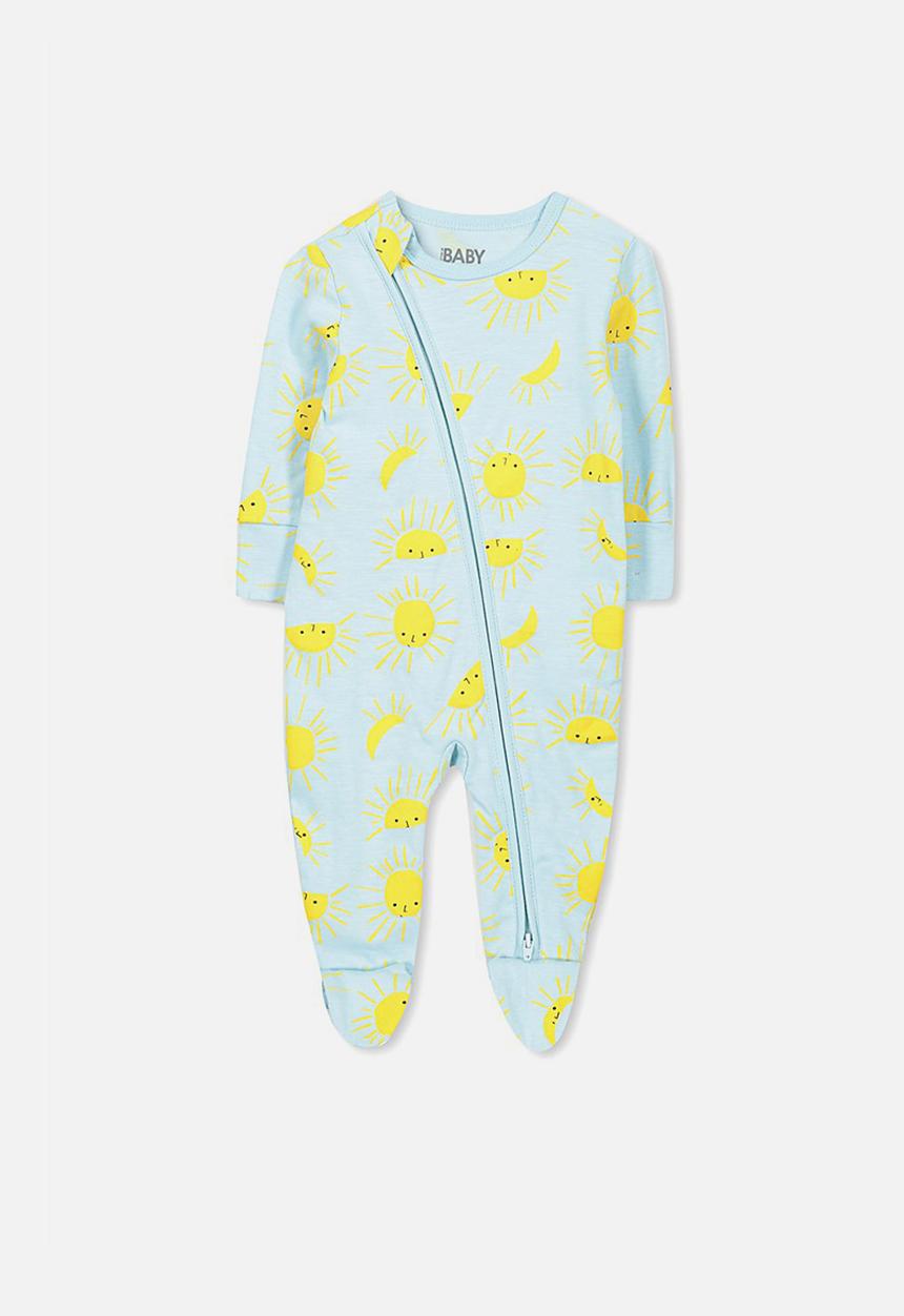 Cotton On - Mini zip through romper - light blue