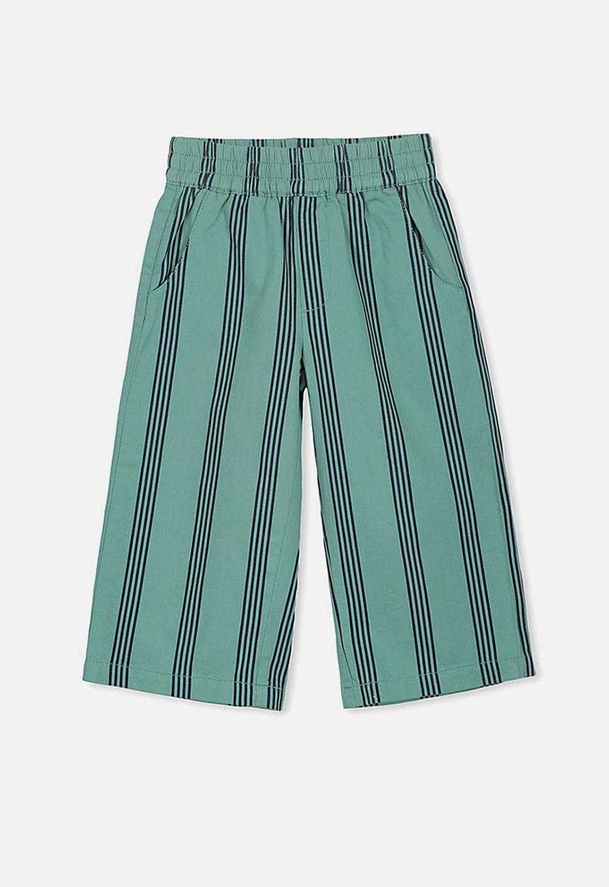 Cotton On - Isla wide leg crop pants - green