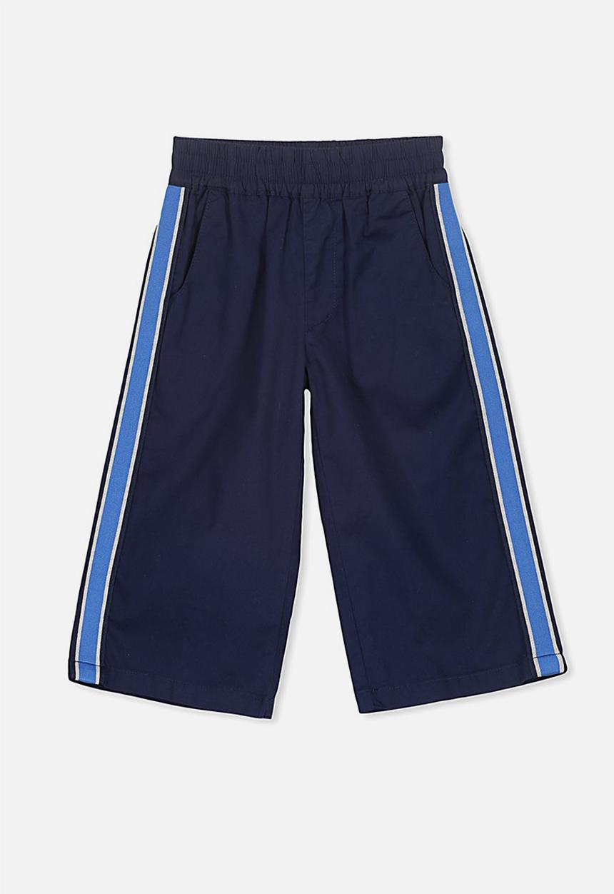 Cotton On - Isla wide leg crop pant - navy 