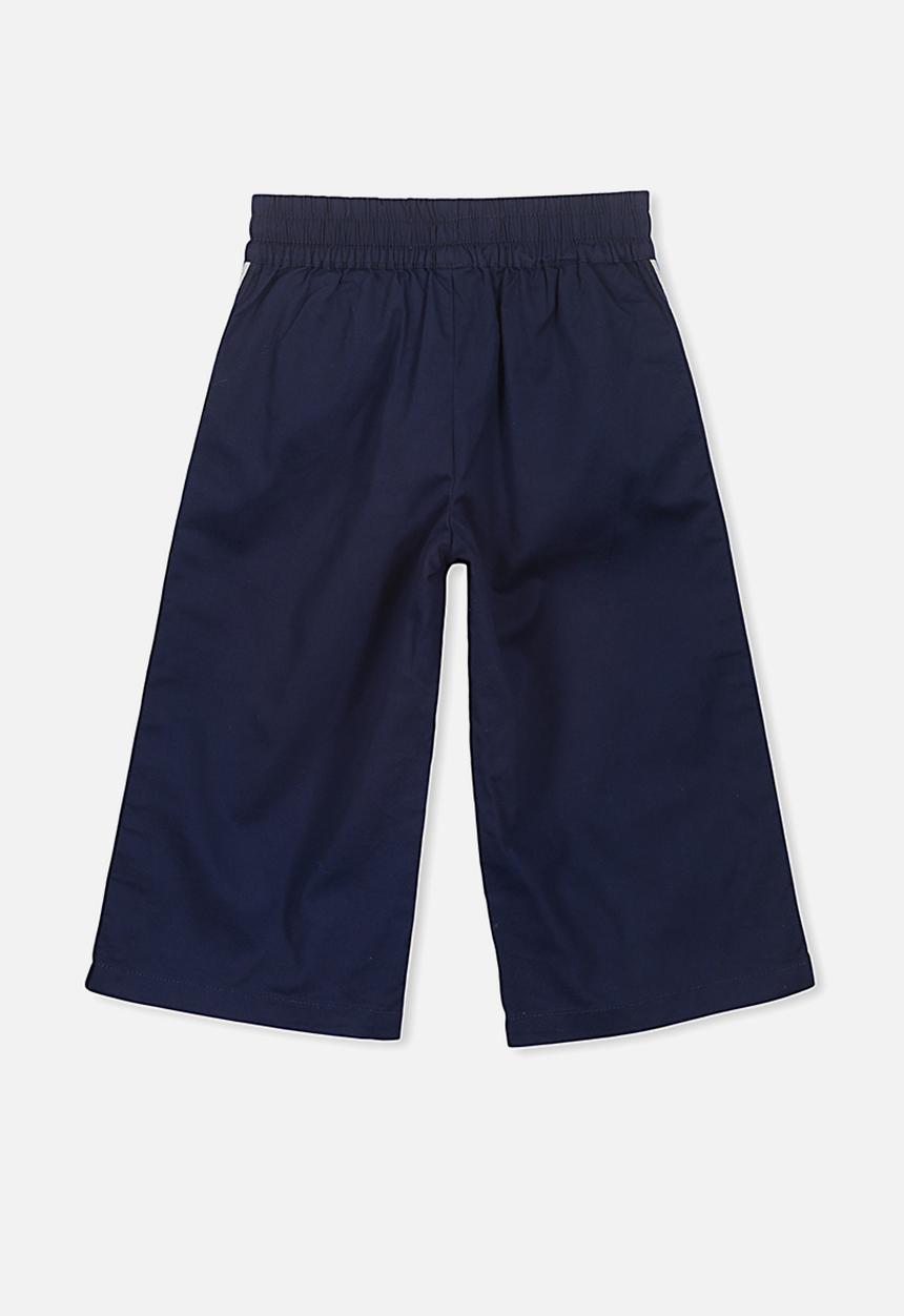 Cotton On - Isla wide leg crop pant - navy 