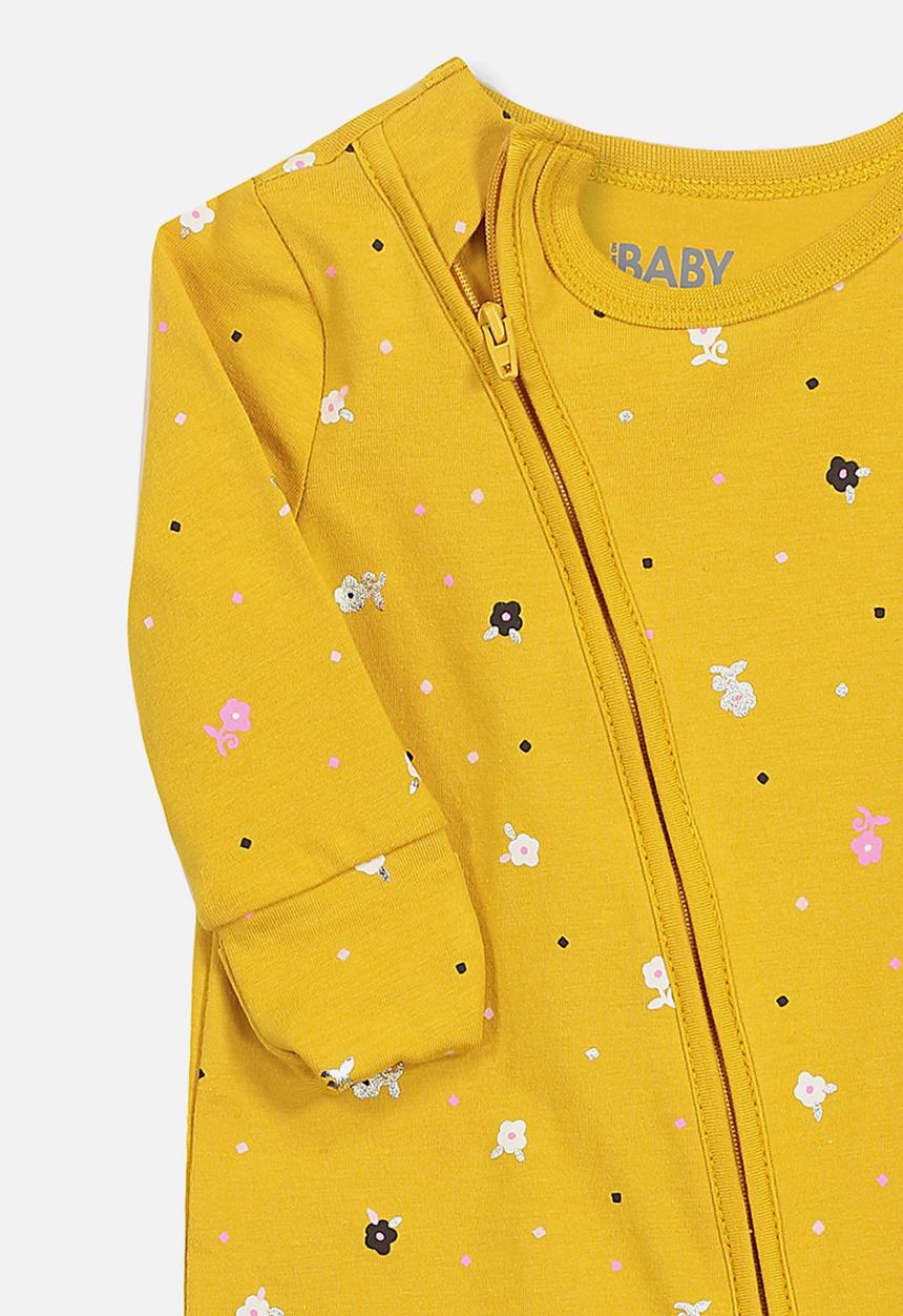 Cotton On - Mini zip through romper - yellow