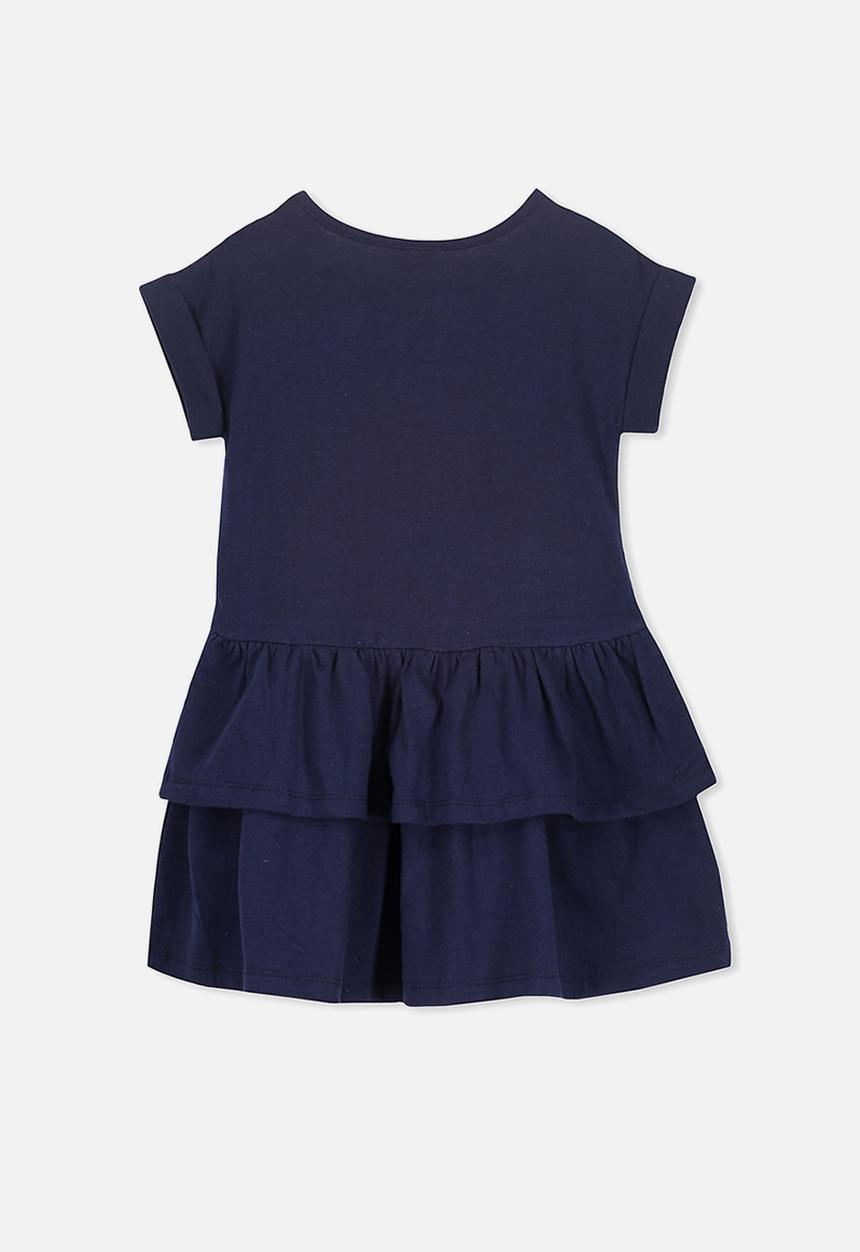 Cotton On - Alba short sleeve dress - navy 
