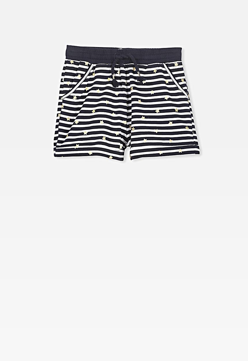Cotton On - Nila knit short - black & white 