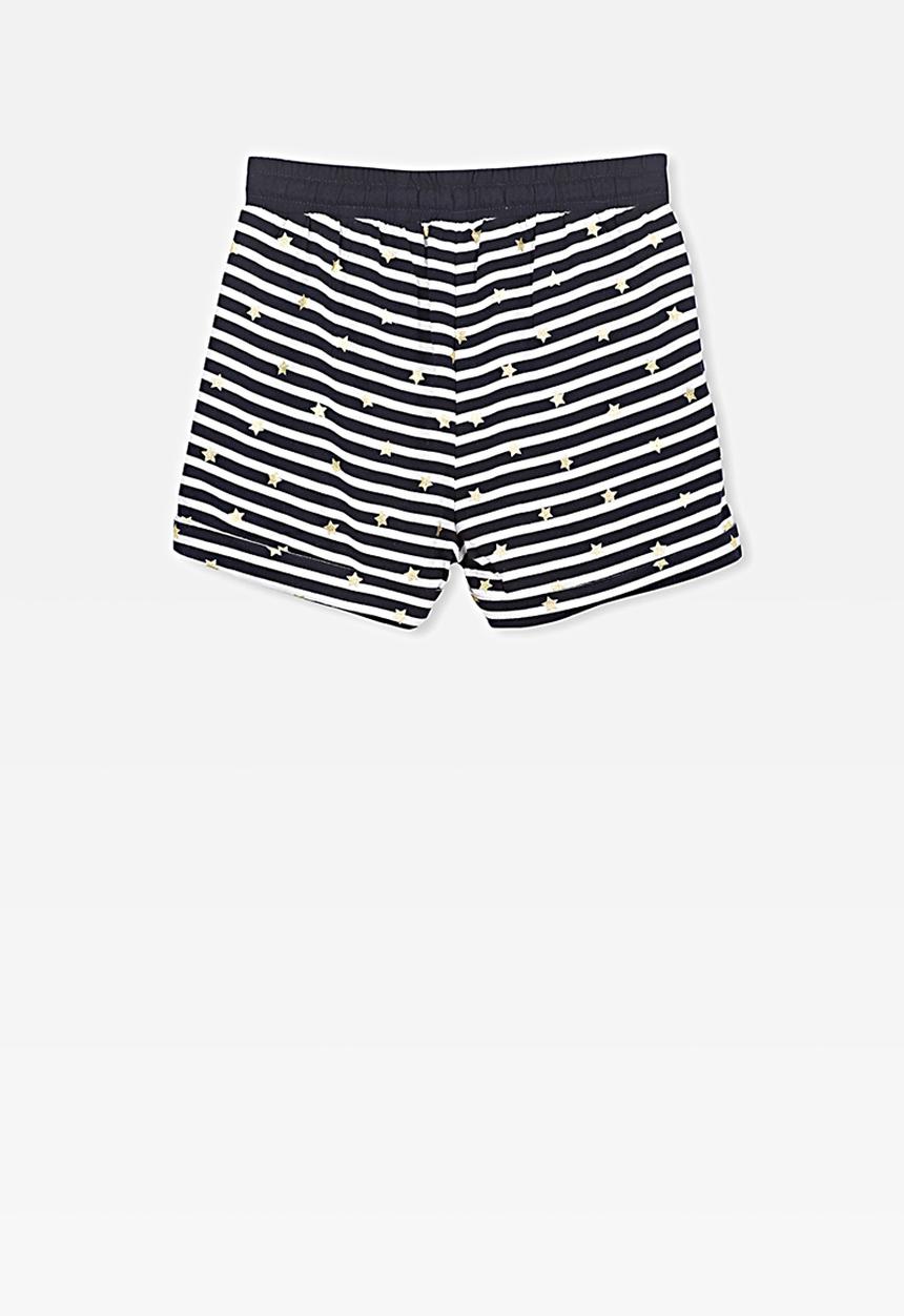 Cotton On - Nila knit short - black & white 