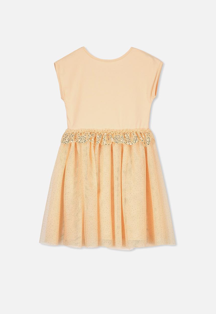 Cotton On - Iris tulle dress - peach