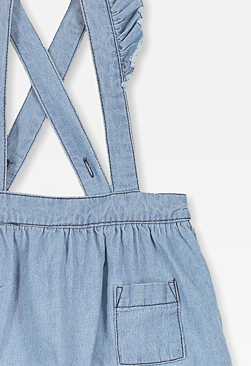Cotton On - Brittany pinafore dress - blue