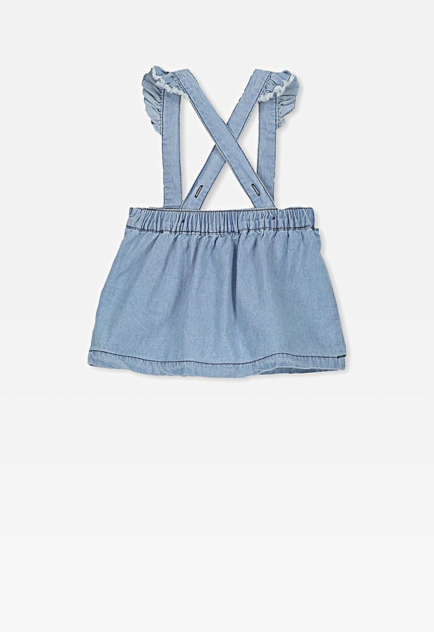 Cotton On - Brittany pinafore dress - blue
