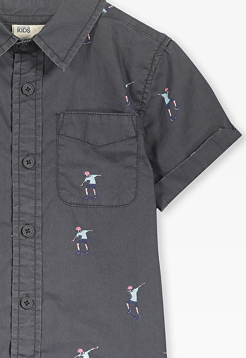Cotton On - Jackson short sleeve shirt - grey