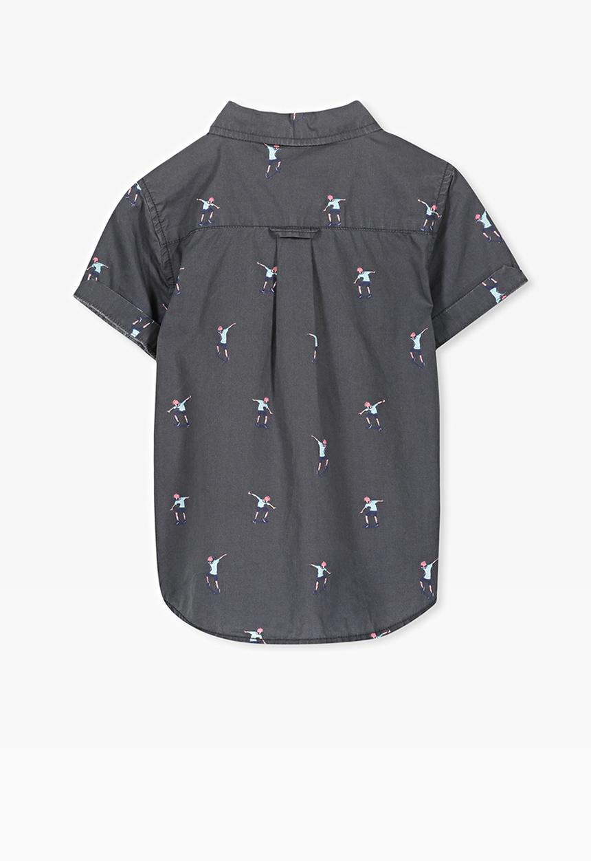 Cotton On - Jackson short sleeve shirt - grey