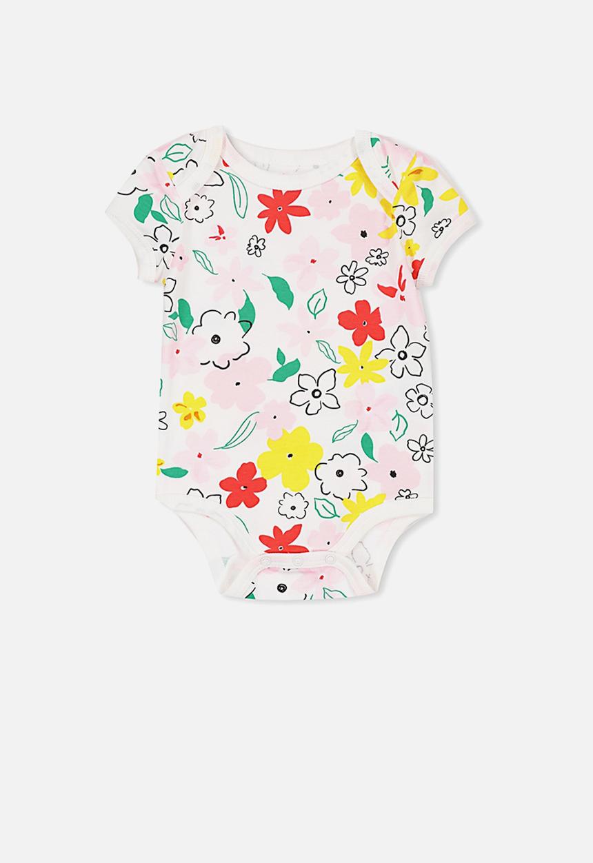Cotton On - Mini short sleeve bubbysuit - multi