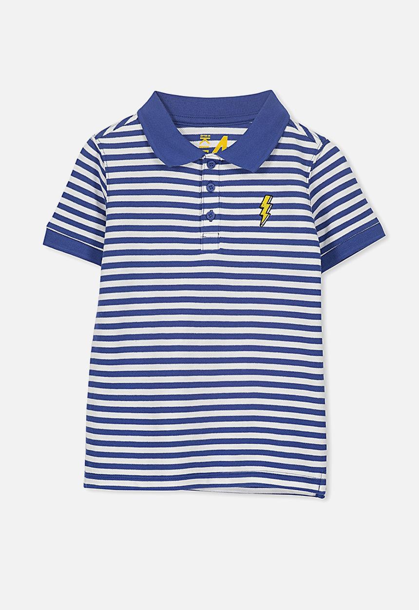 Cotton On - Kenny3 polo - blue & white 