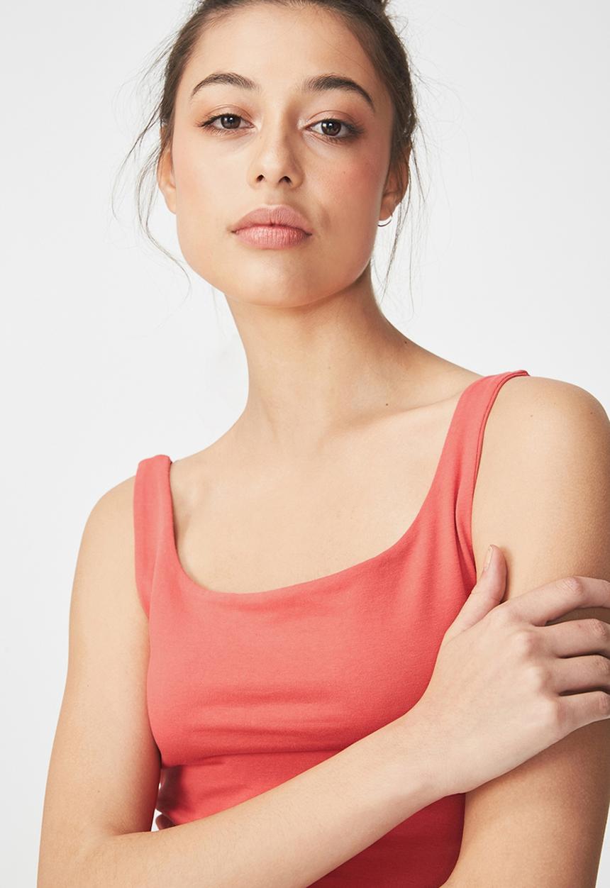 Cotton On - Everyday summer crop tank - pink