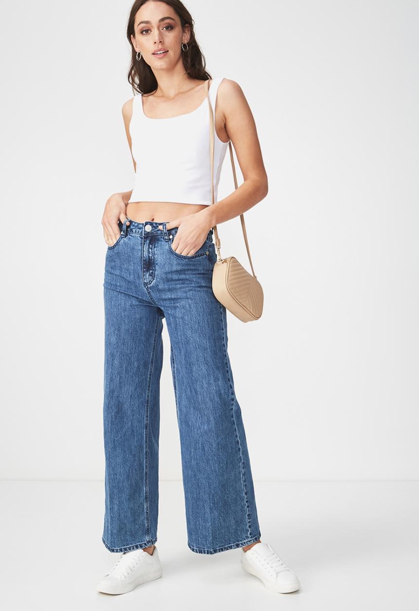 Cotton On - Everyday summer crop tank - white