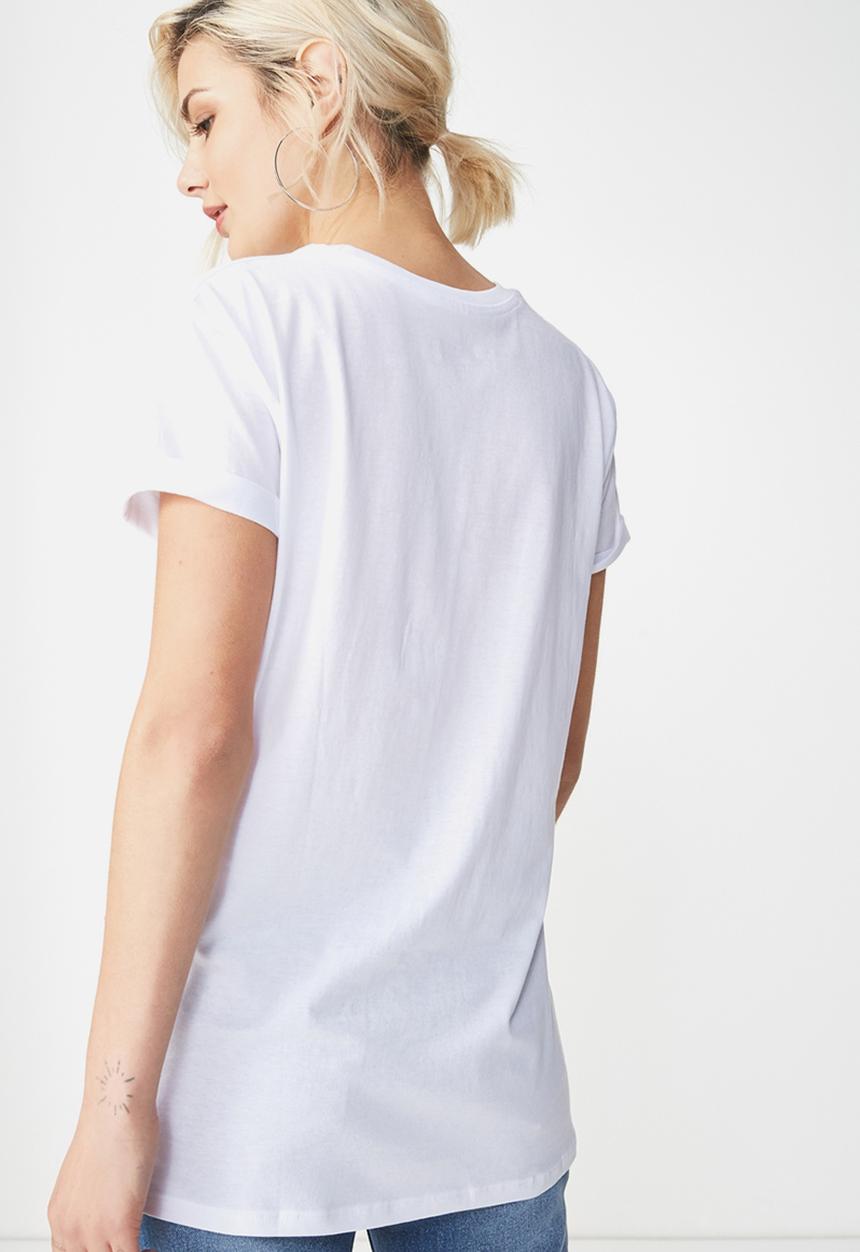 Cotton On - Tbar fox summer  graphic t-shirt - white