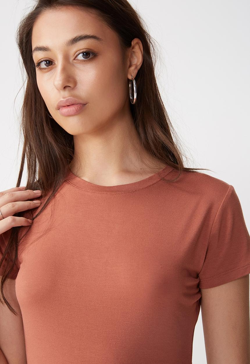 Cotton On - Baby tee summer bodysuit - tan