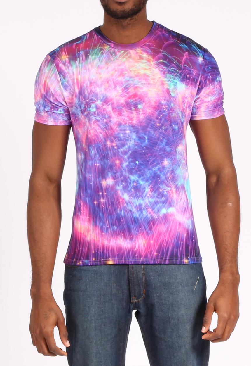 Mr Gugu & Ms Go - Unisex Fireworks T-Shirt – Multi