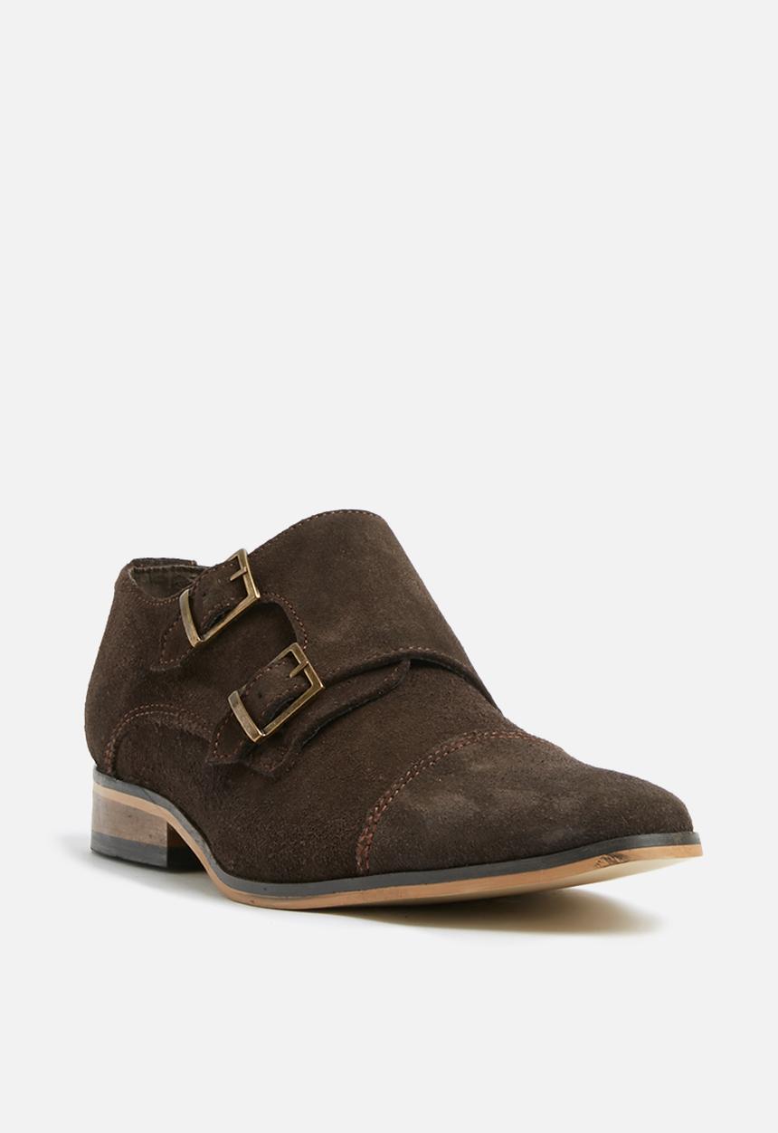 Superbalist - Carlo monk strap formal suede  - brown