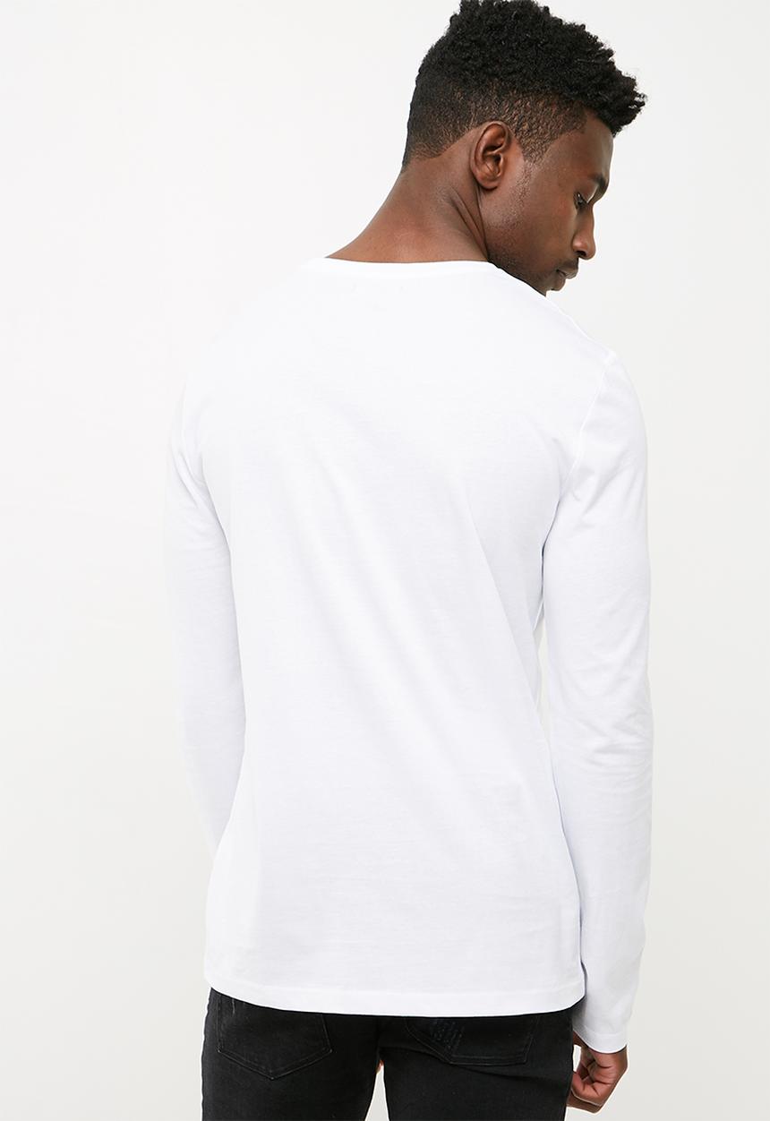basicthread - Printed crew neck tee - white 