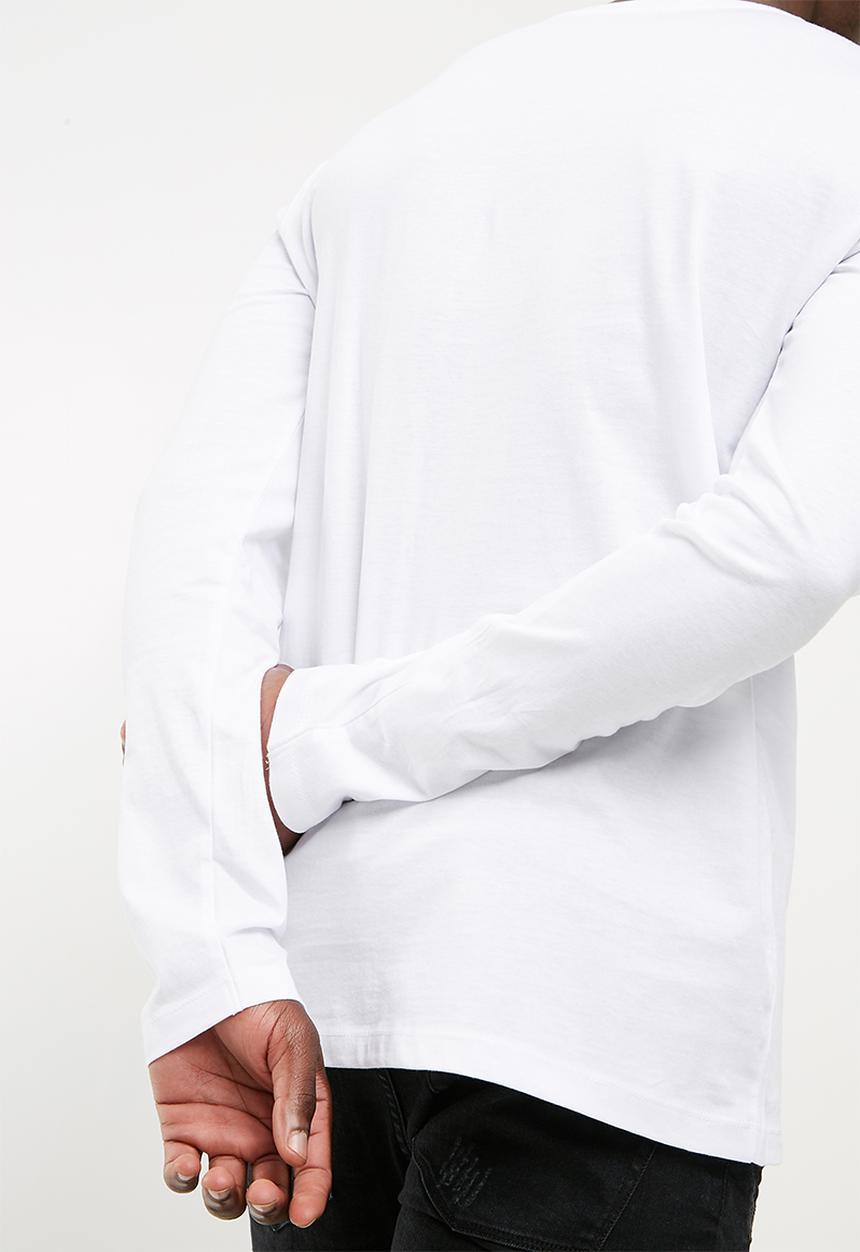 basicthread - Printed crew neck tee - white 