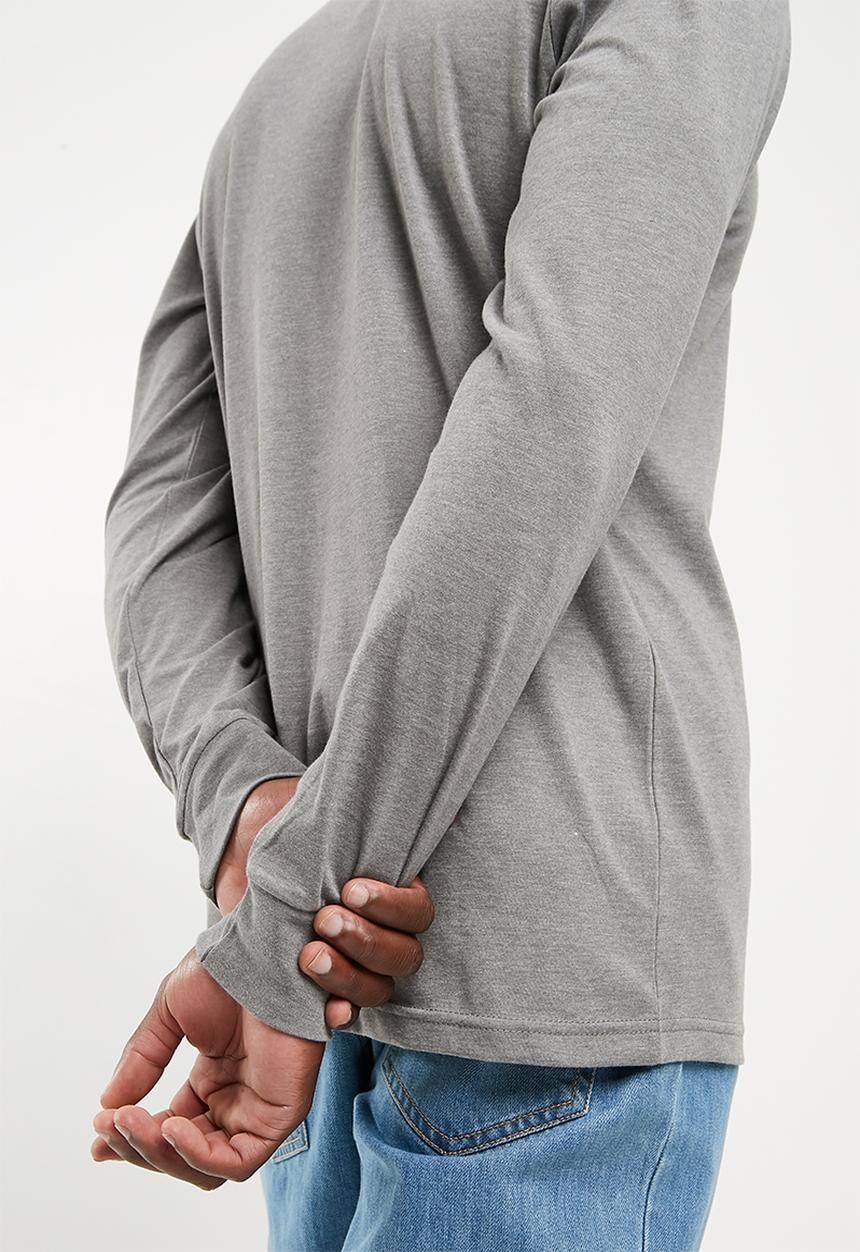 RVCA - Pinner long Sleeve tee - grey 