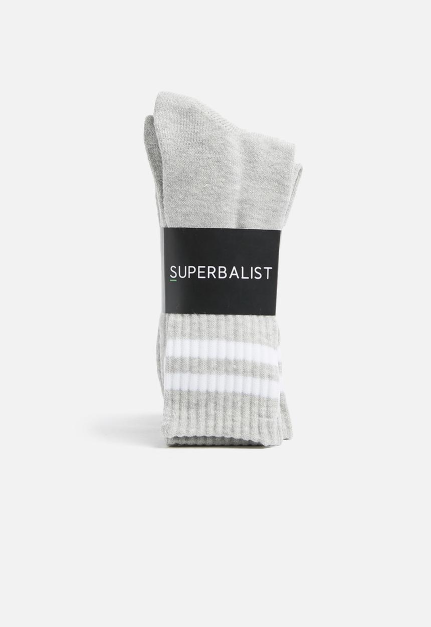 Superbalist - Retro 3 pack sport socks - grey