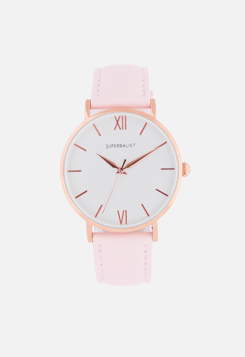 Superbalist - Lucy leather watch - pink