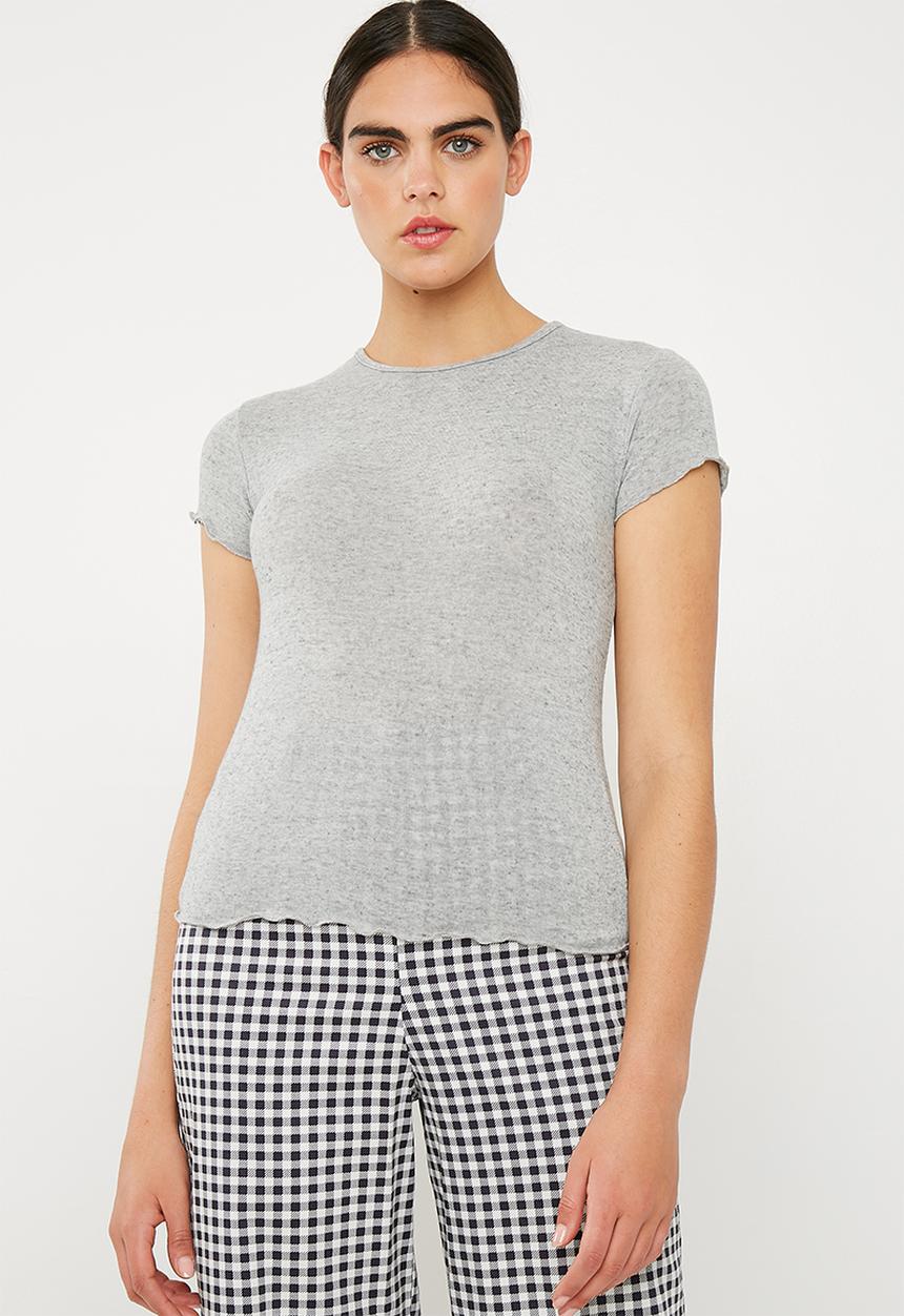 Superbalist - Lettuce edge tee - grey 