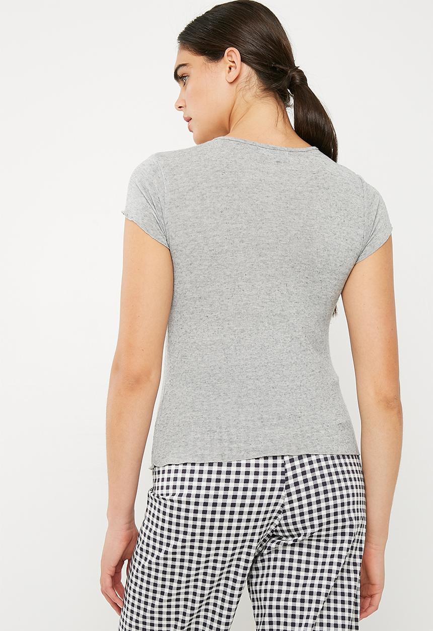 Superbalist - Lettuce edge tee - grey 