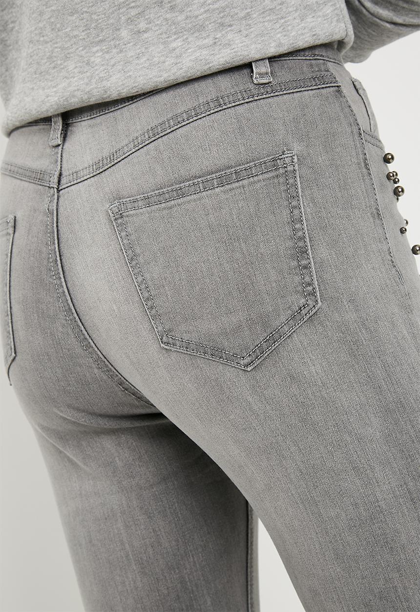 Superbalist - Grey studded jeans - grey