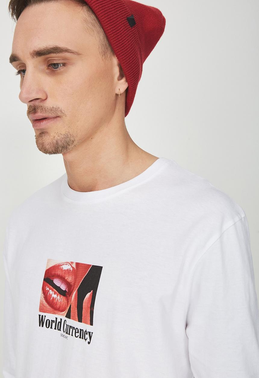 Cotton On - Tbar long sleeve tee - white