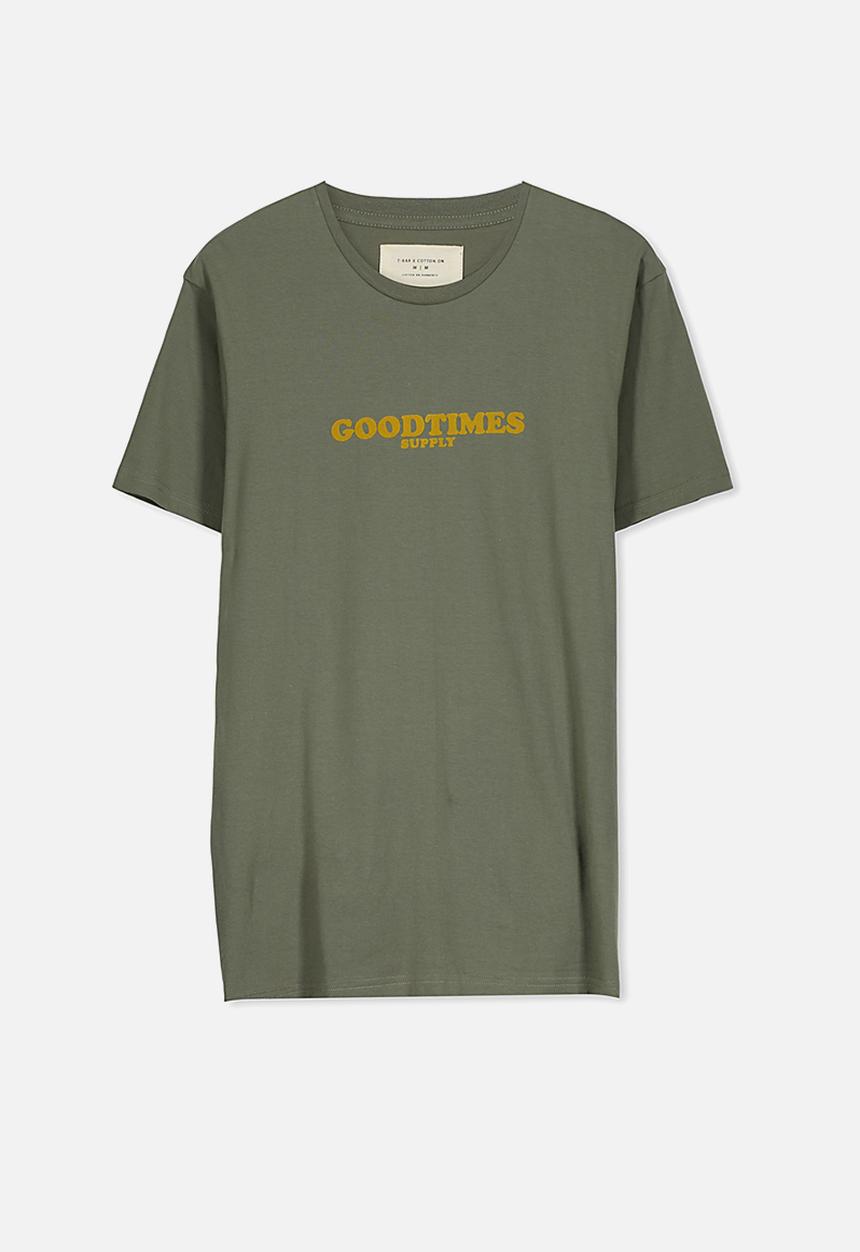 Cotton On - Tbar short sleeve tee - khaki