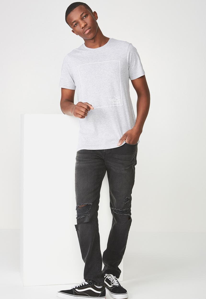 Cotton On - Tbar short sleeve tee - grey 