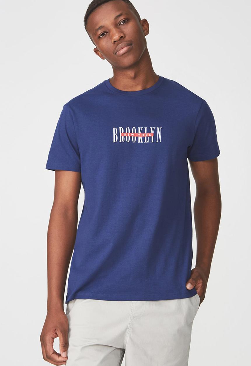 Cotton On - Tbar short sleeve tee - blue