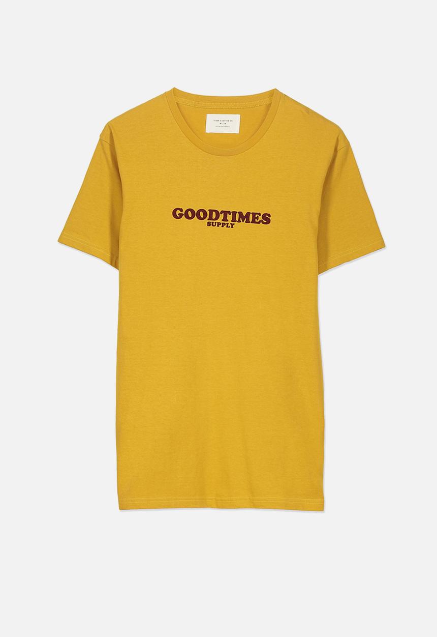 Cotton On - Tbar short sleeve tee - yellow