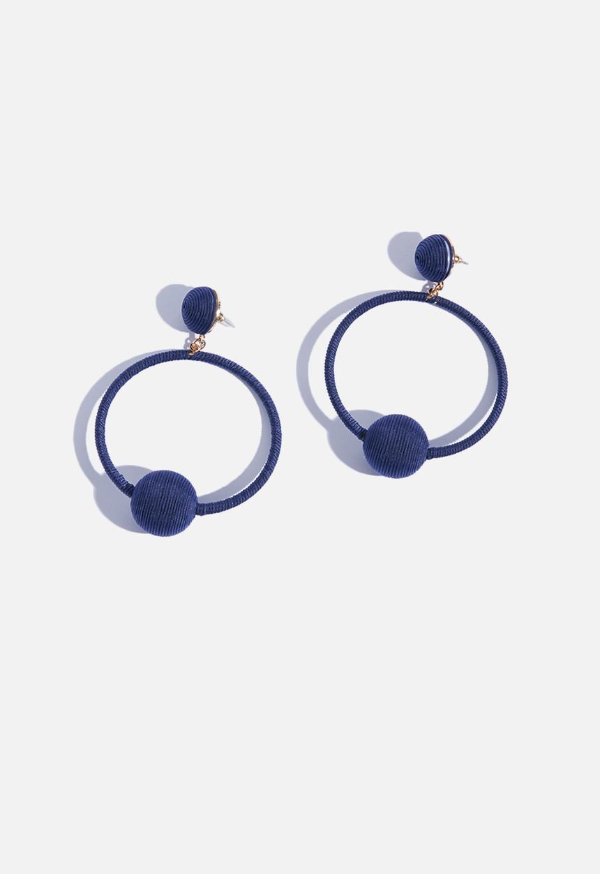 Superbalist - Ziyanda hoop earrings-navy