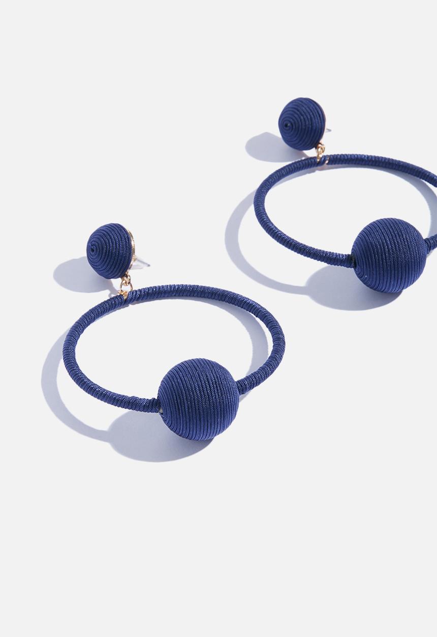 Superbalist - Ziyanda hoop earrings-navy