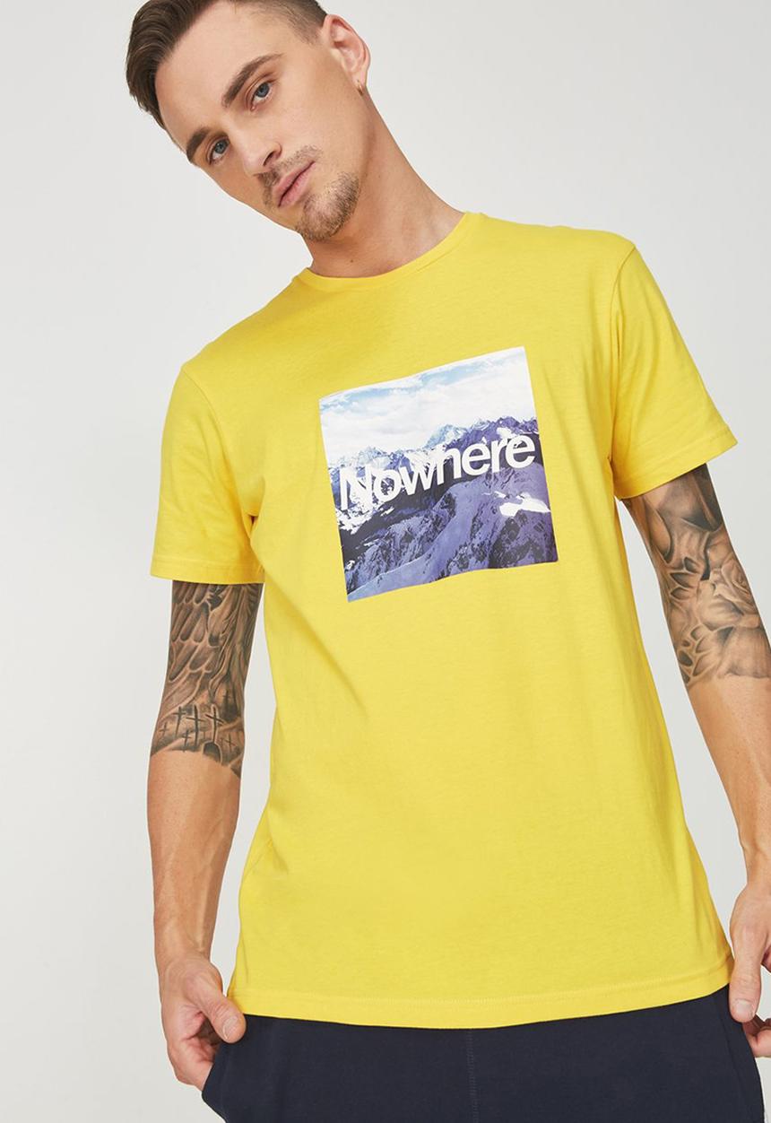 Cotton On - Tbar shorts sleeve tee - yellow