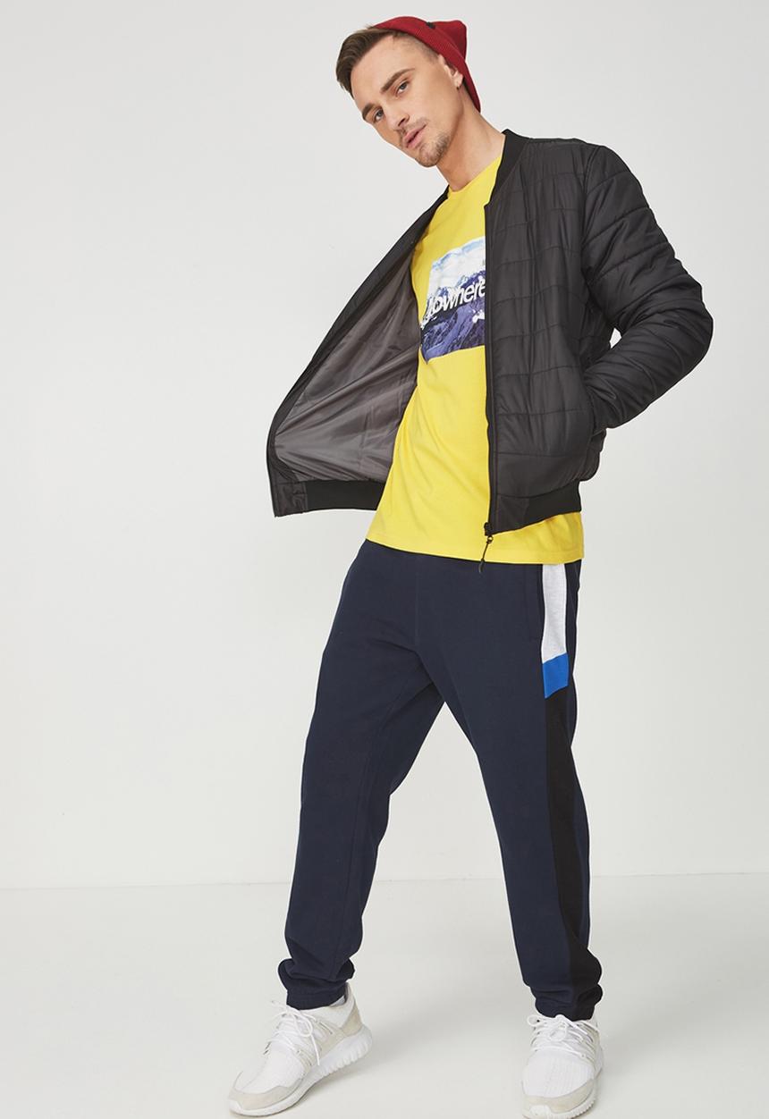 Cotton On - Tbar shorts sleeve tee - yellow