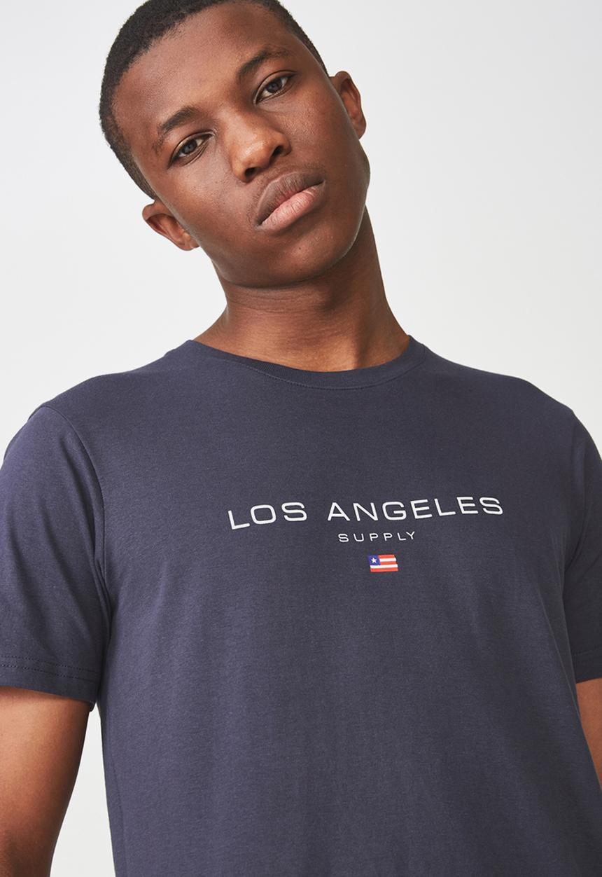 Cotton On - Tbar short sleeve tee - navy