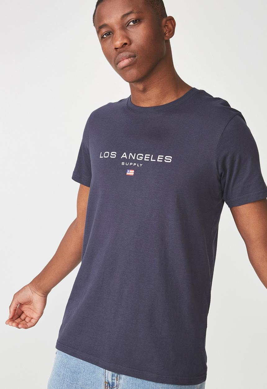 Cotton On - Tbar short sleeve tee - navy