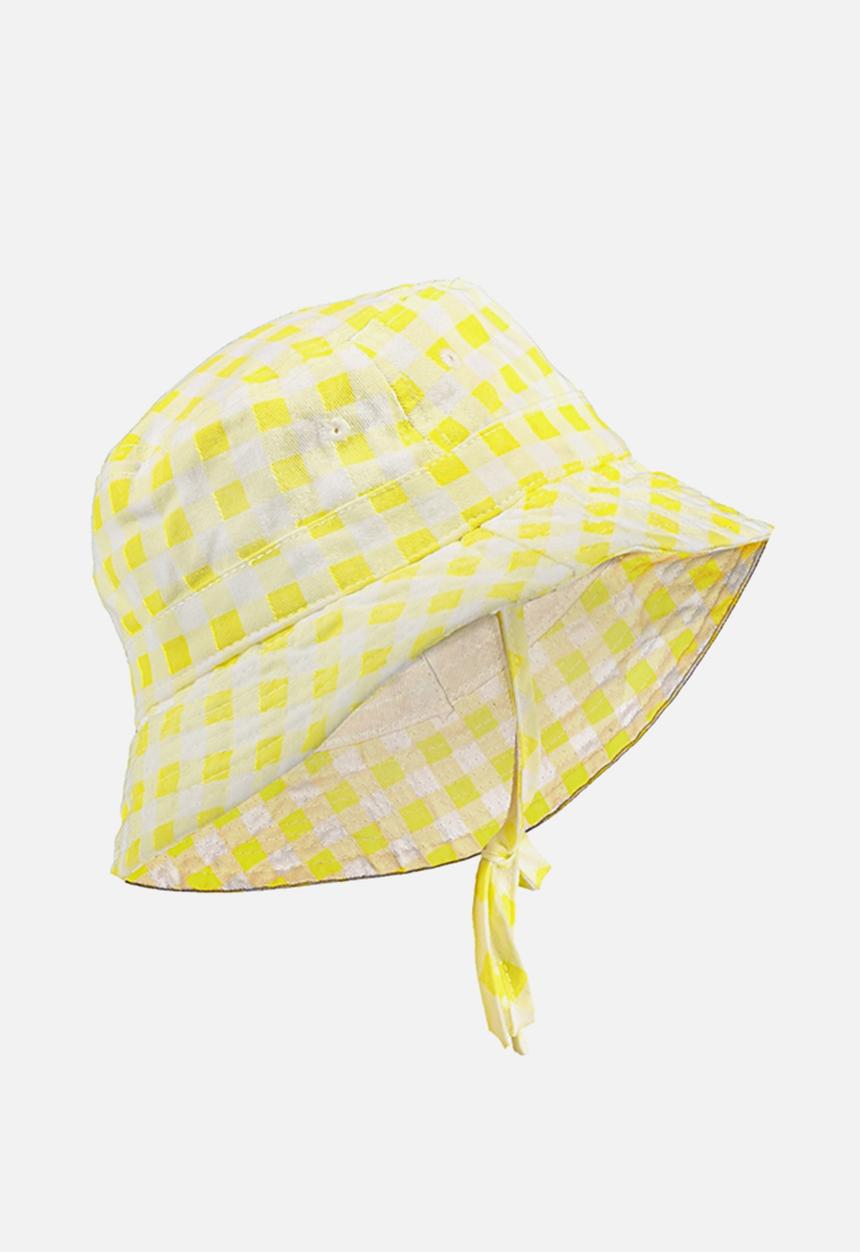 Cotton On - Baby bucket hat - yellow & white 