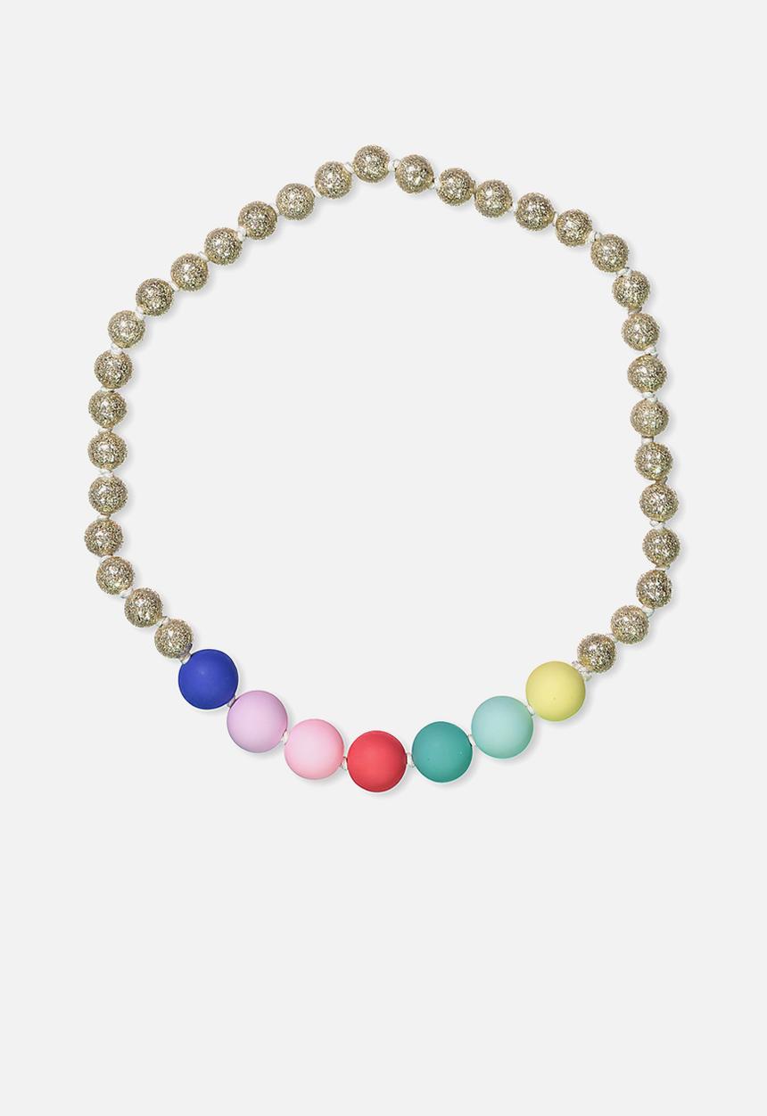 Cotton On - Mixed beaded necklace - multi