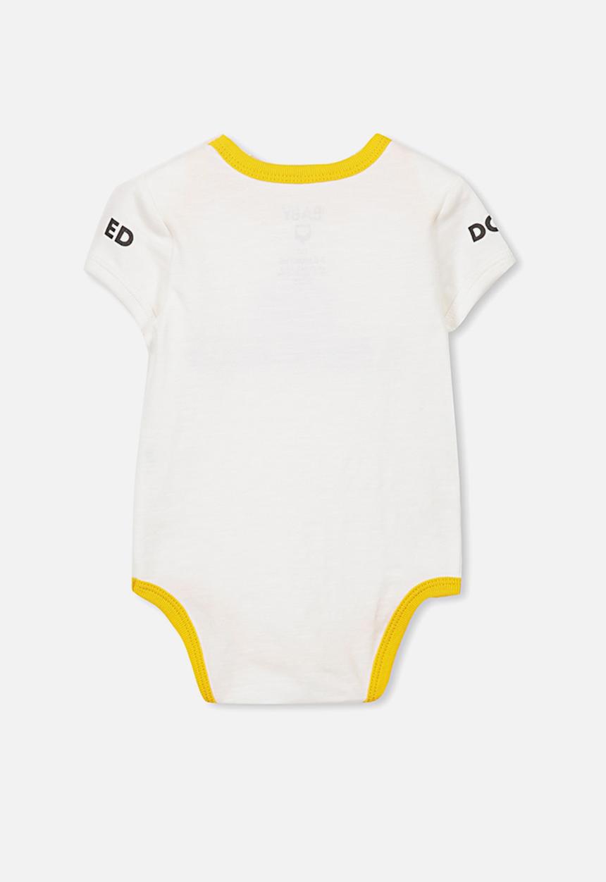 Cotton On - Mini short sleeve bubbysuit - white