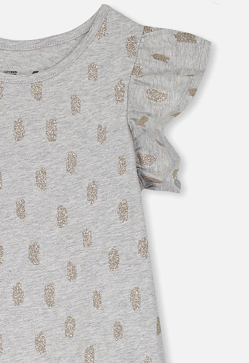 Cotton On - Ella short sleeve dress - grey